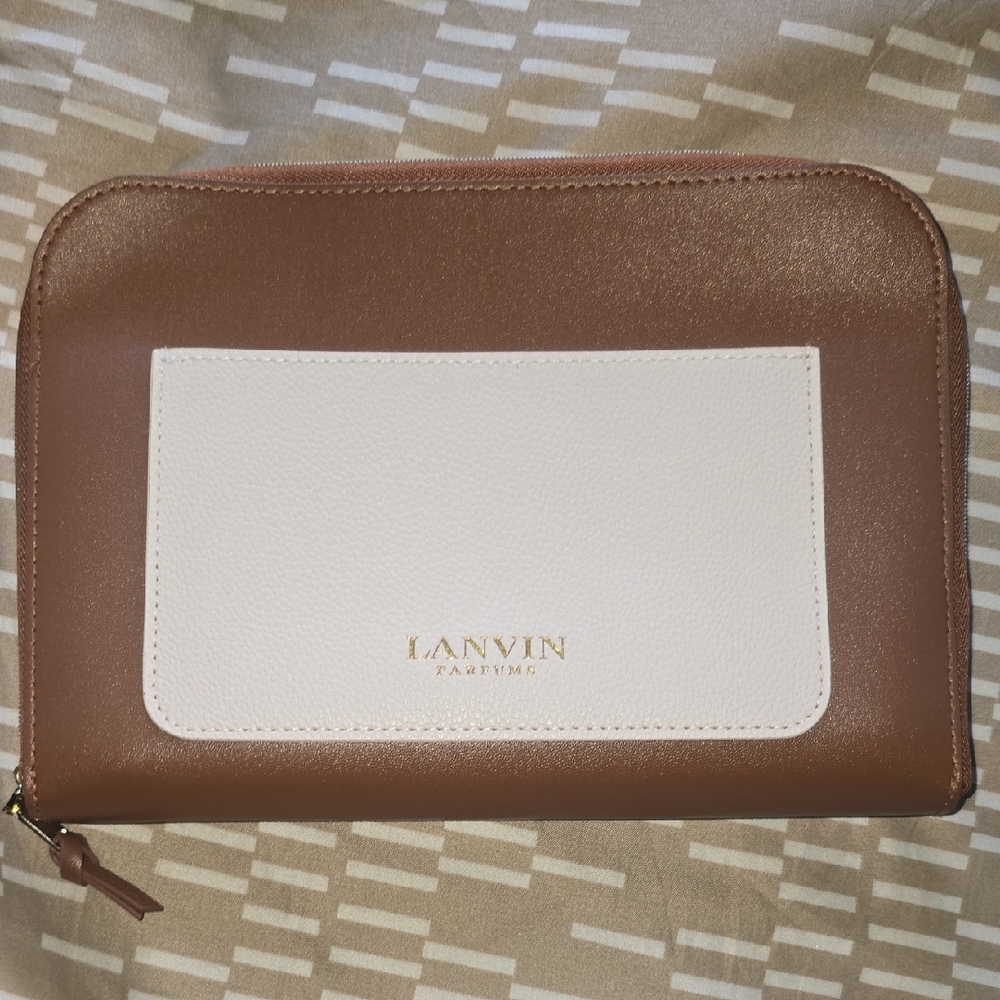 Lanvin Two-Tone Leather Clutch